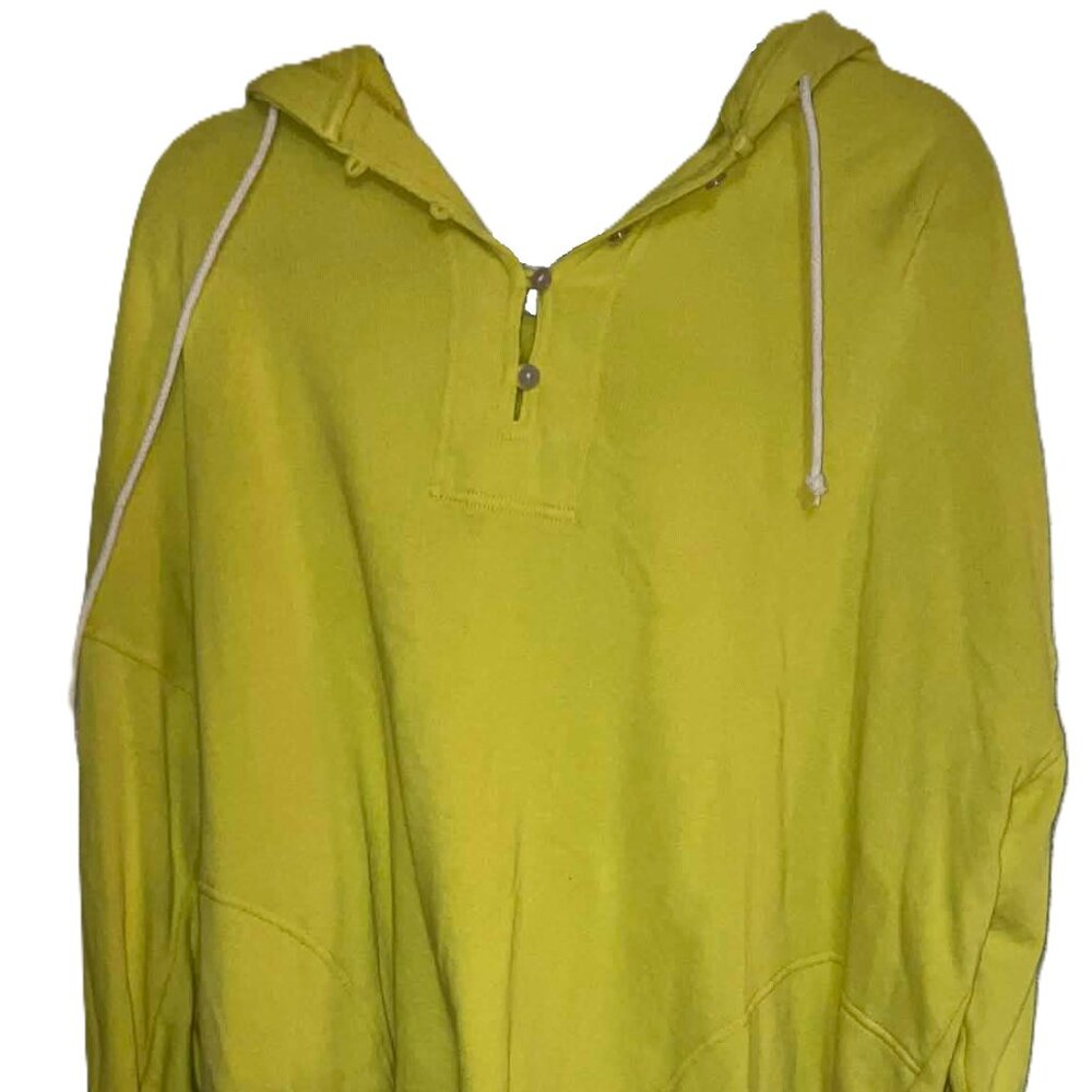 aerie Hooded Sweatshirt Yellow Size L